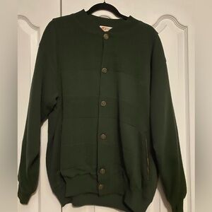 Giuliano Italy Men's Vintage Wool blend Lined Cardigan Sweater